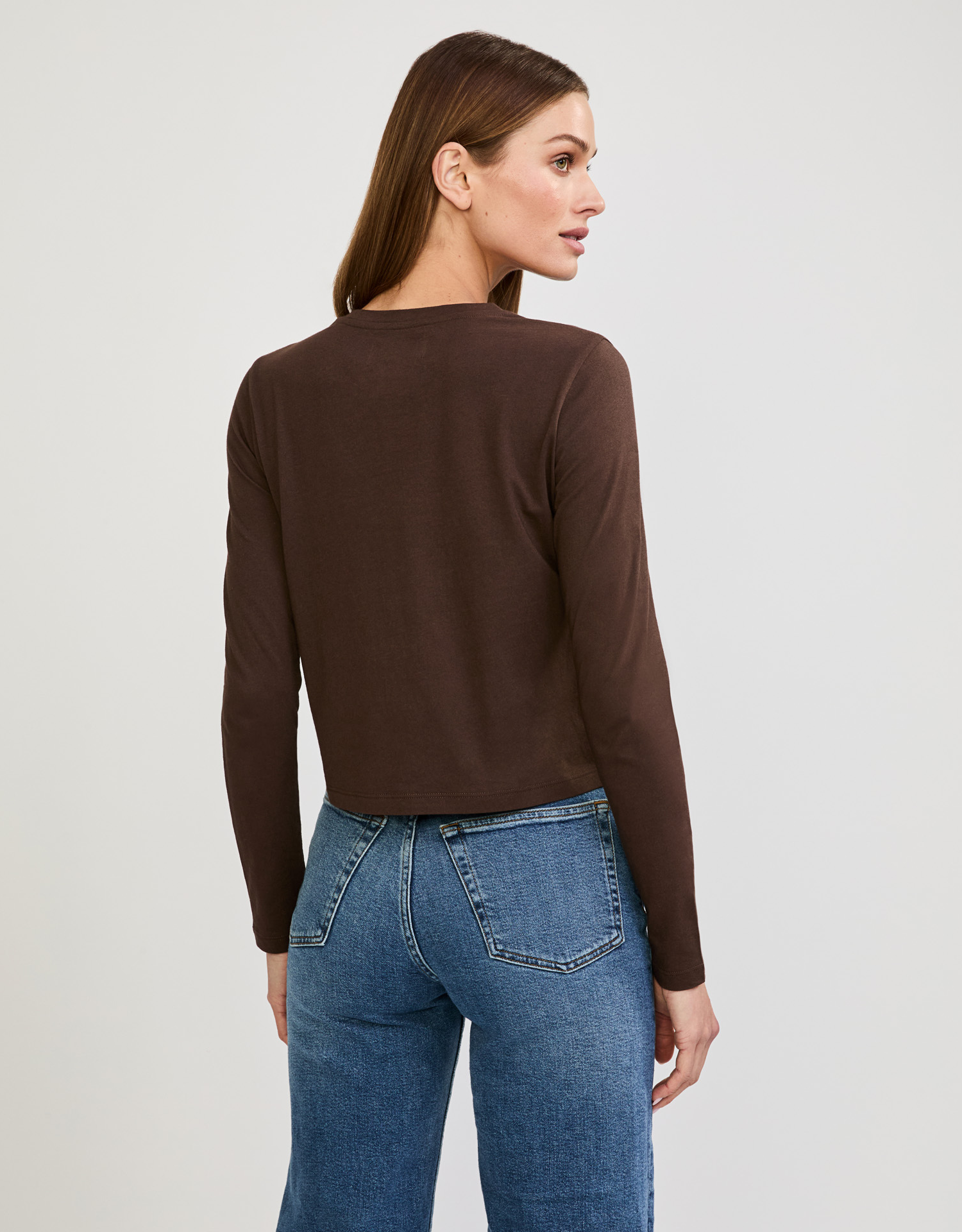 Austin Long Sleeve Tee - Espresso