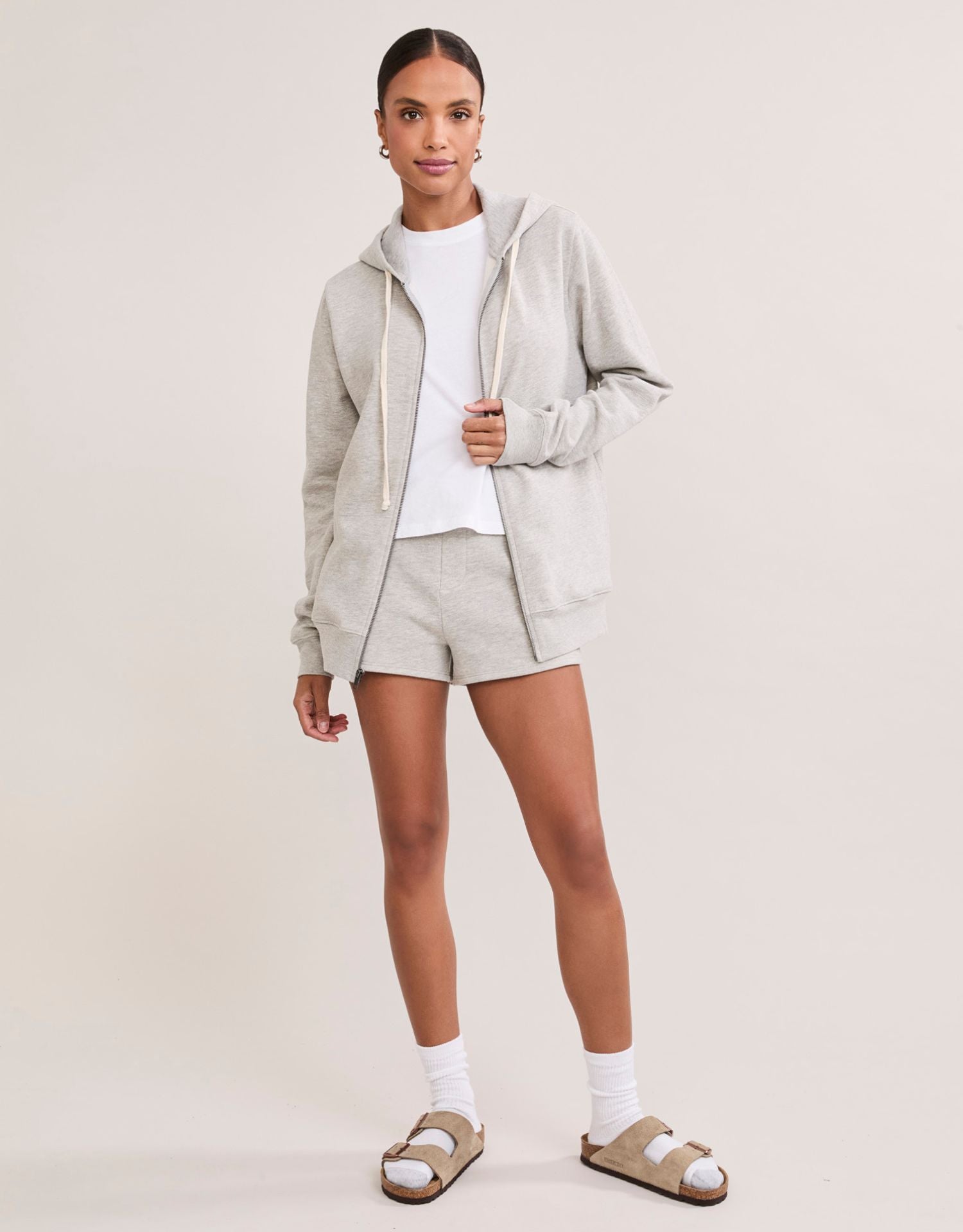 Georgetown Unisex Zip Hoodie - Heather Grey