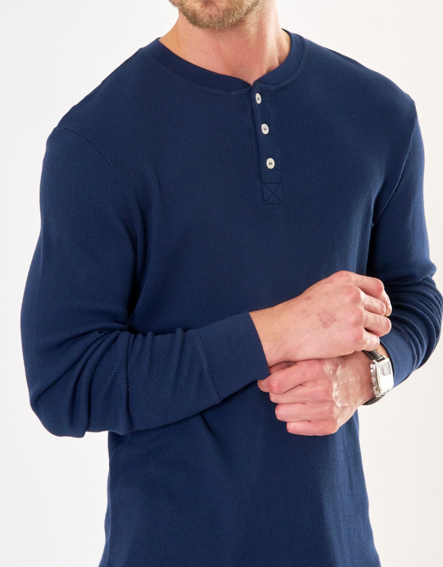Vail Thermal Henley - Navy