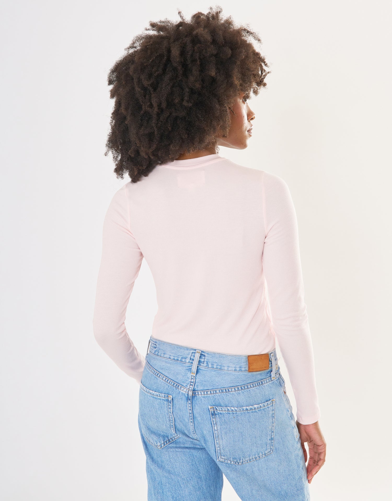 Chicago Ribbed Long Sleeve - Petal