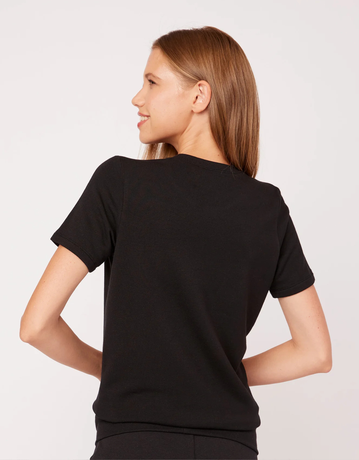 St. Tropez Crew Neck Tee - Black