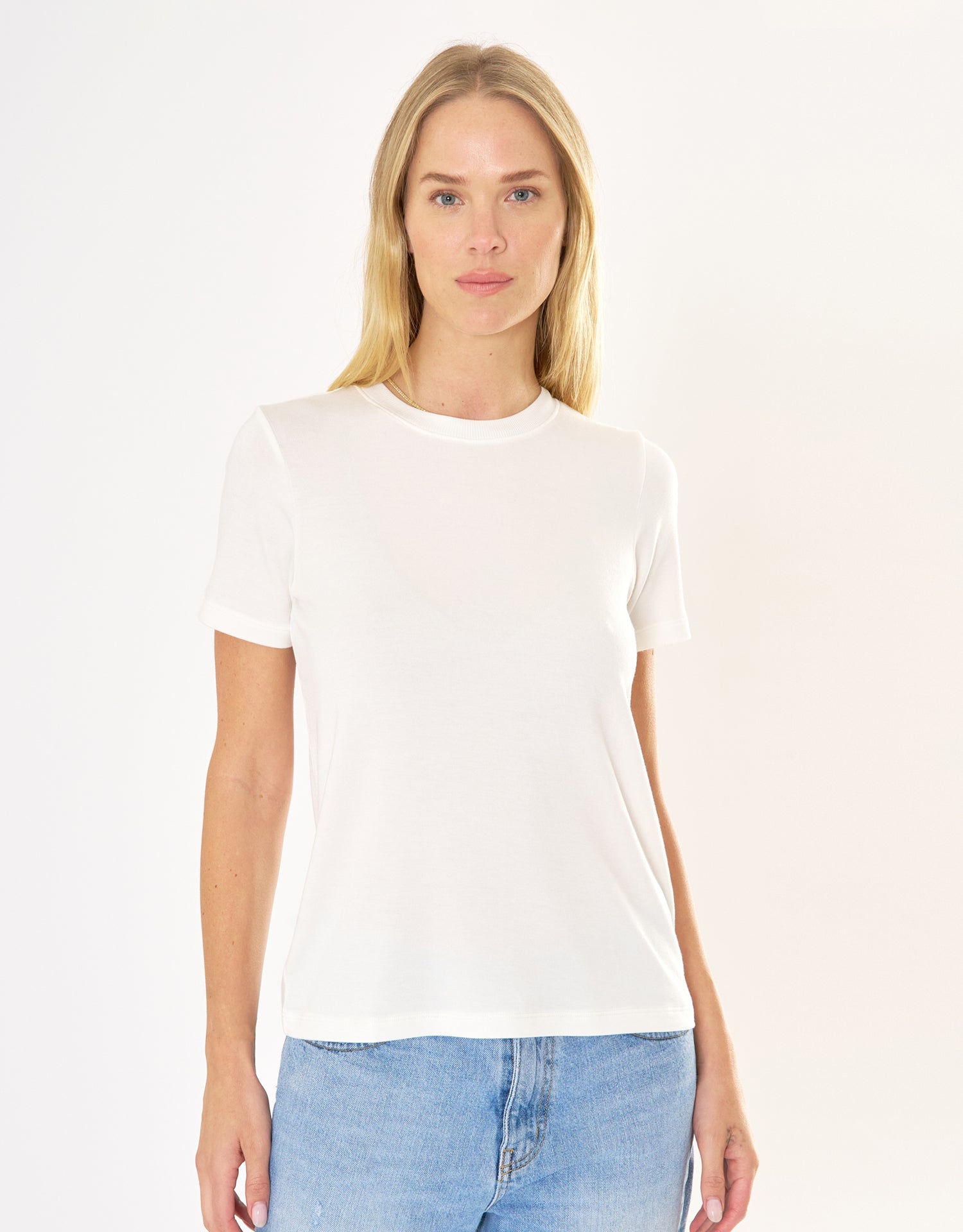 St. Tropez Crew Neck Tee - White