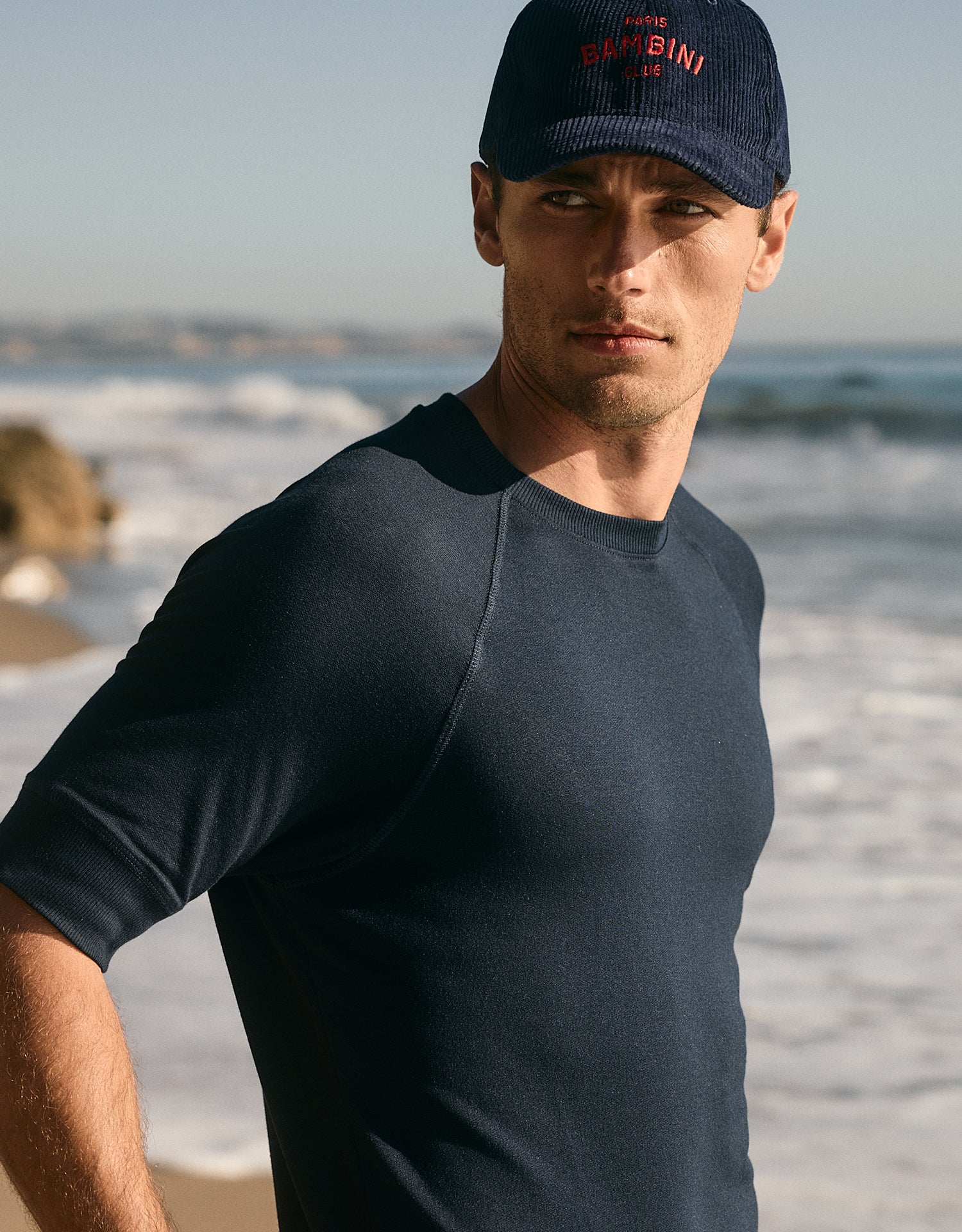 Monaco Sweatshirt Tee - Navy