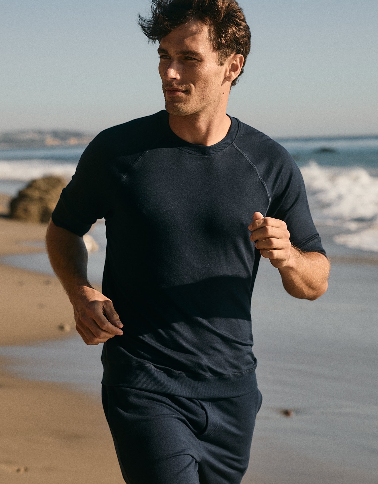 Monaco Sweatshirt Tee - Navy