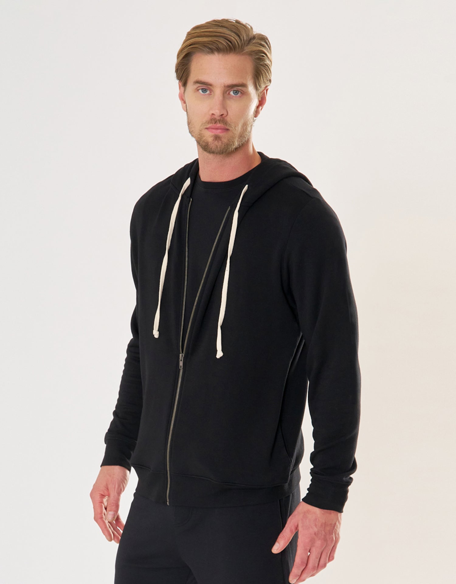Richmond Unisex Zip Hoodie - Black