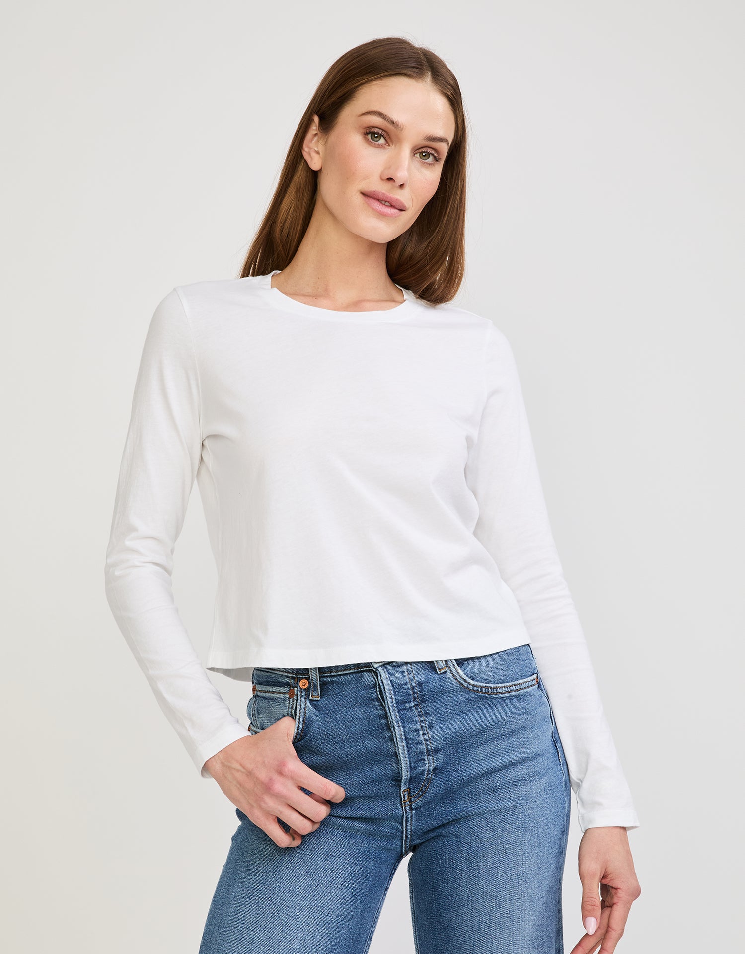 Austin Long Sleeve Tee - White