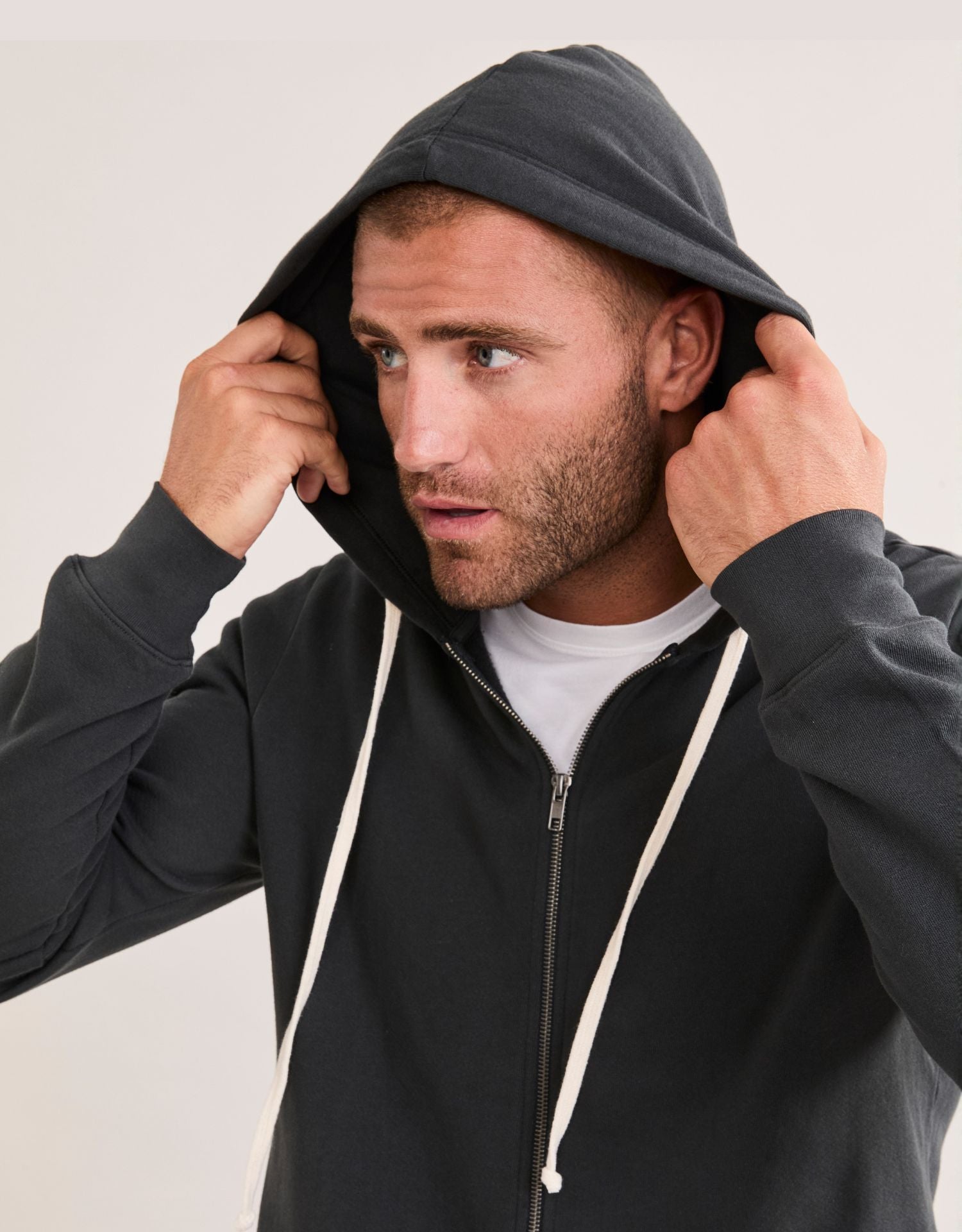 Georgetown Unisex Zip Hoodie - Washed Black