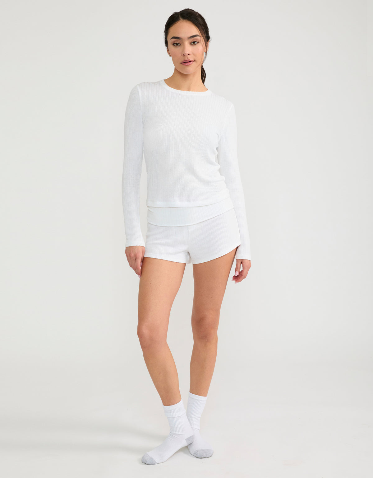 Ventura Pointelle Short - Pearl