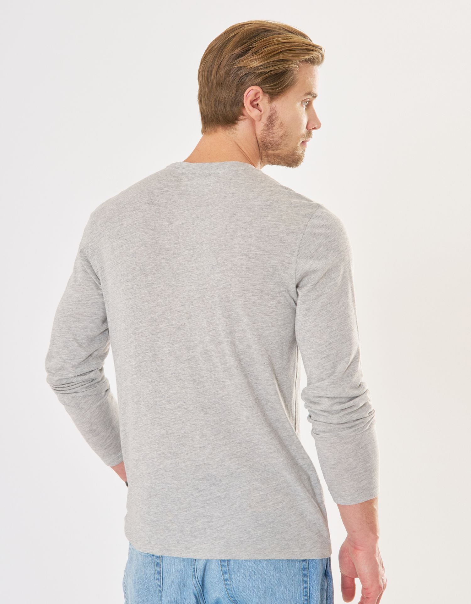 Venice Long Sleeve Tee - Heather Grey
