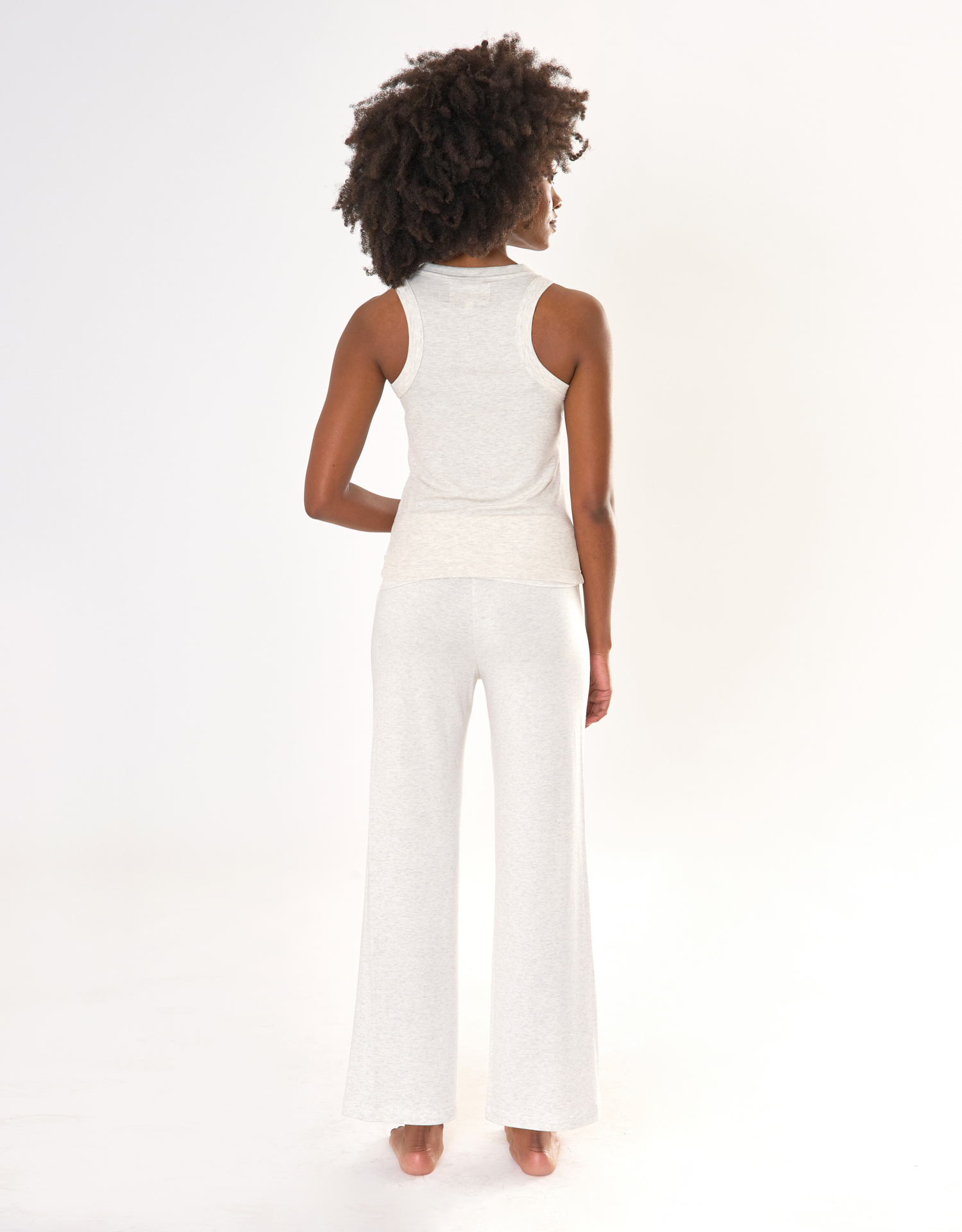 Knoxville Ribbed Tank - Heather Ash
