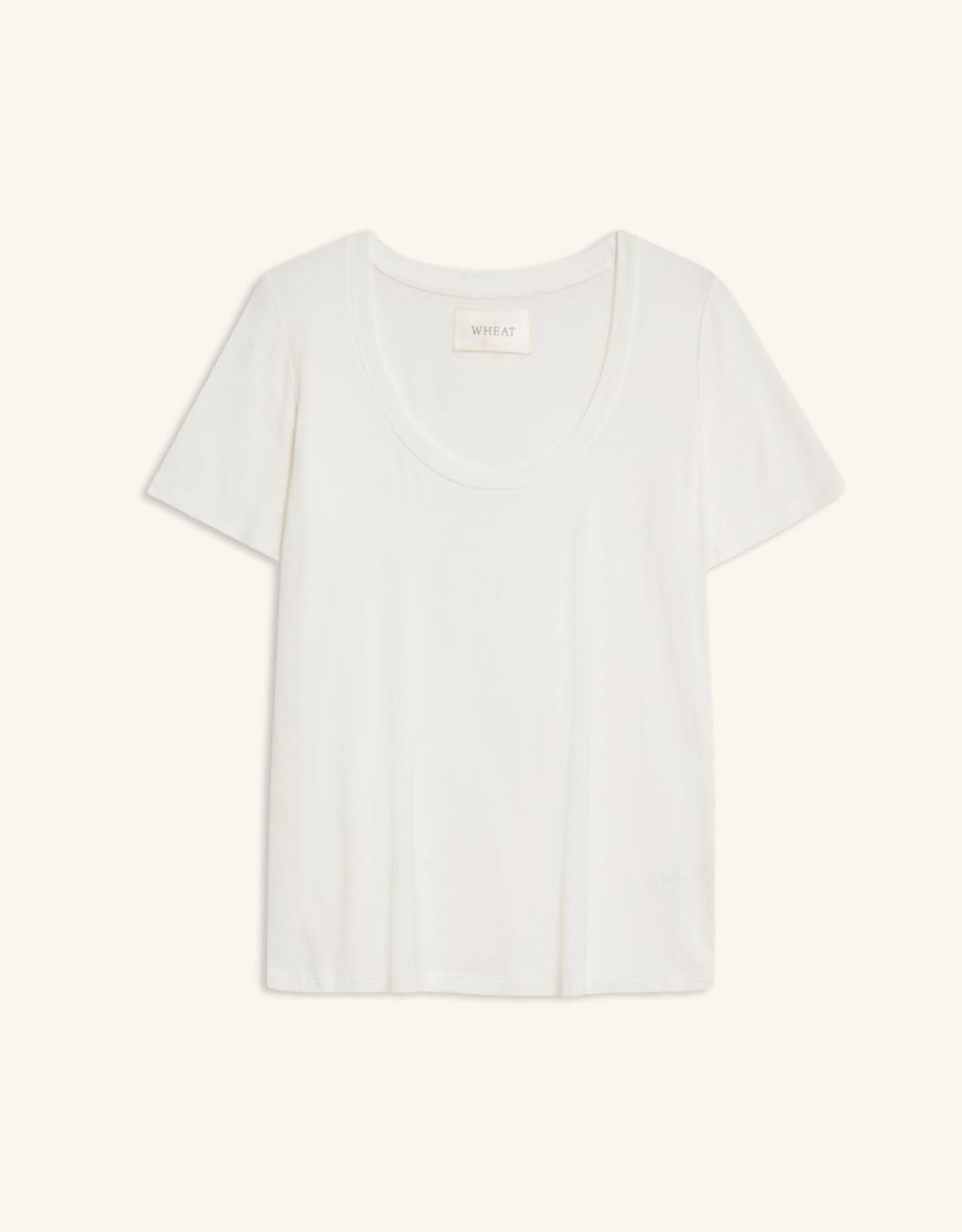 Boston Scoop Neck Tee - White