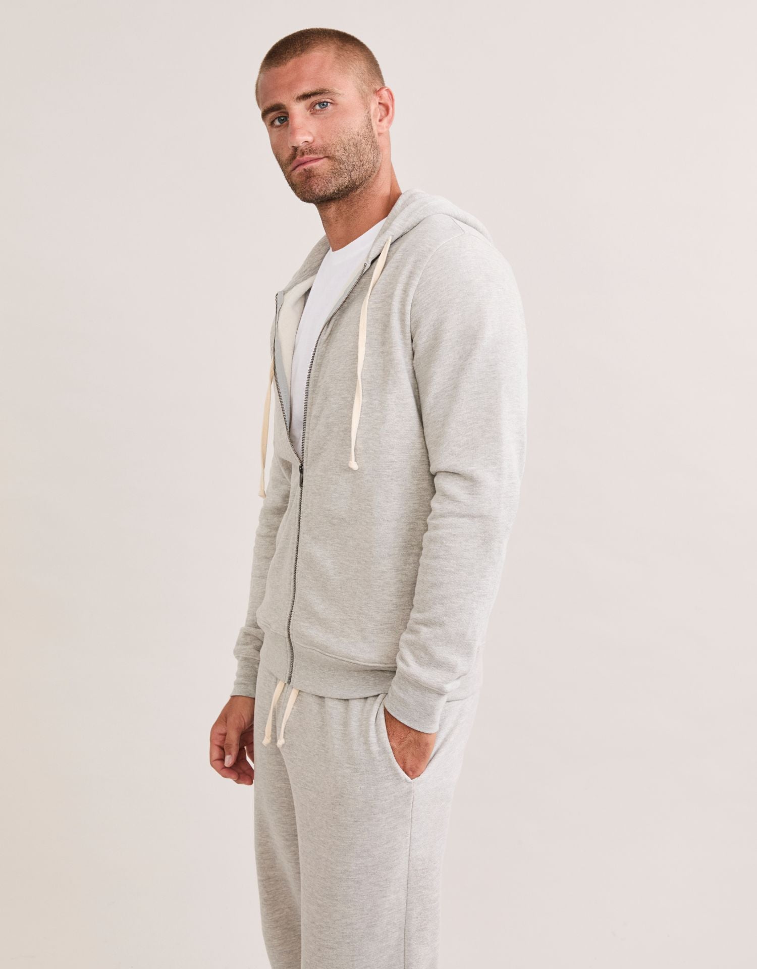 Georgetown Unisex Zip Hoodie - Heather Grey