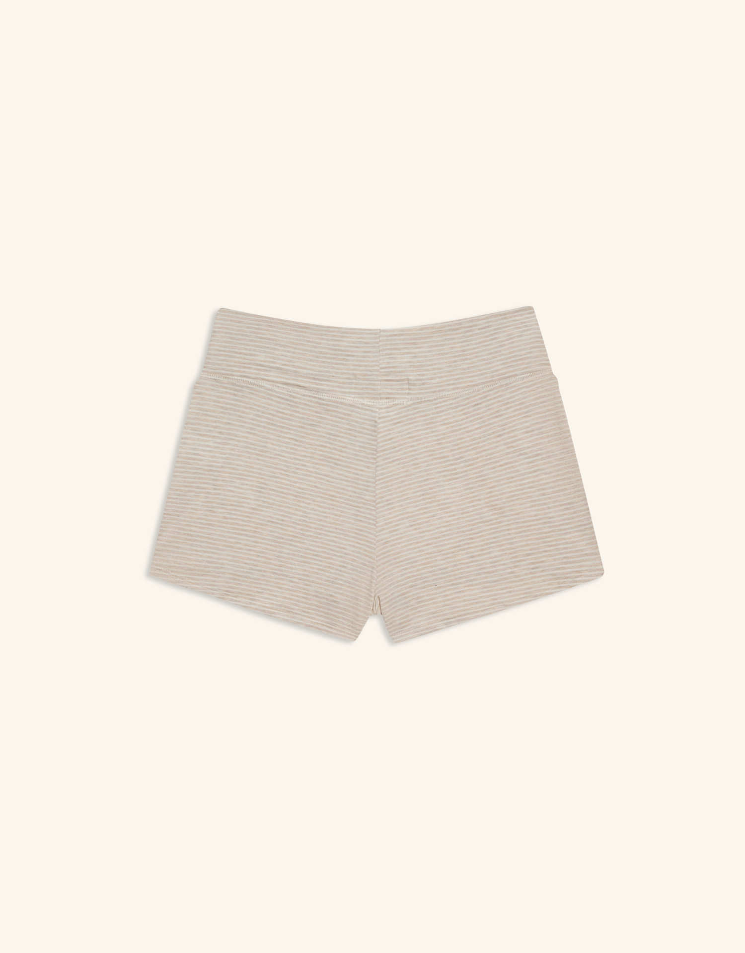 Brentwood Short - Oatmeal and White Stripe