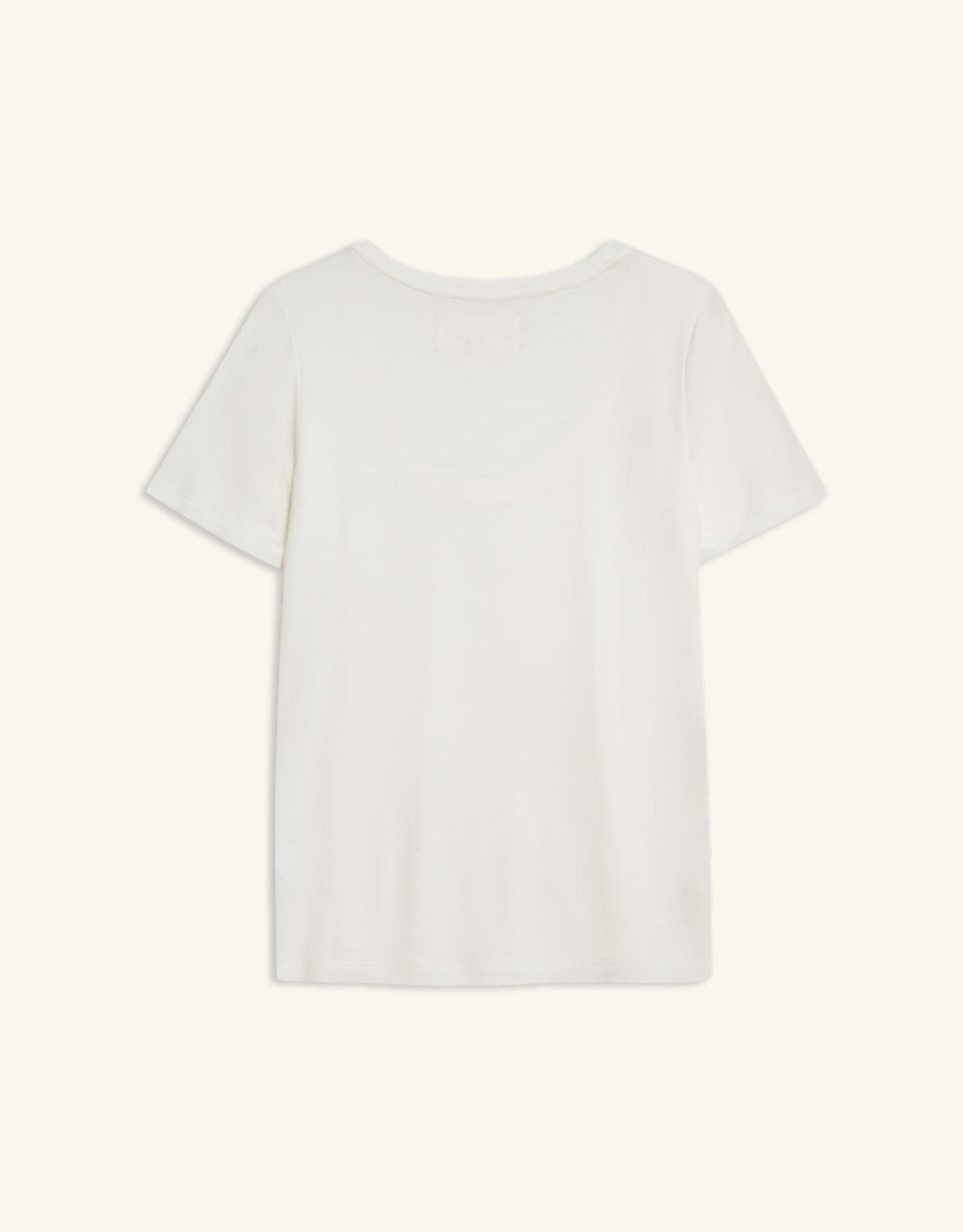 Boston Scoop Neck Tee - White
