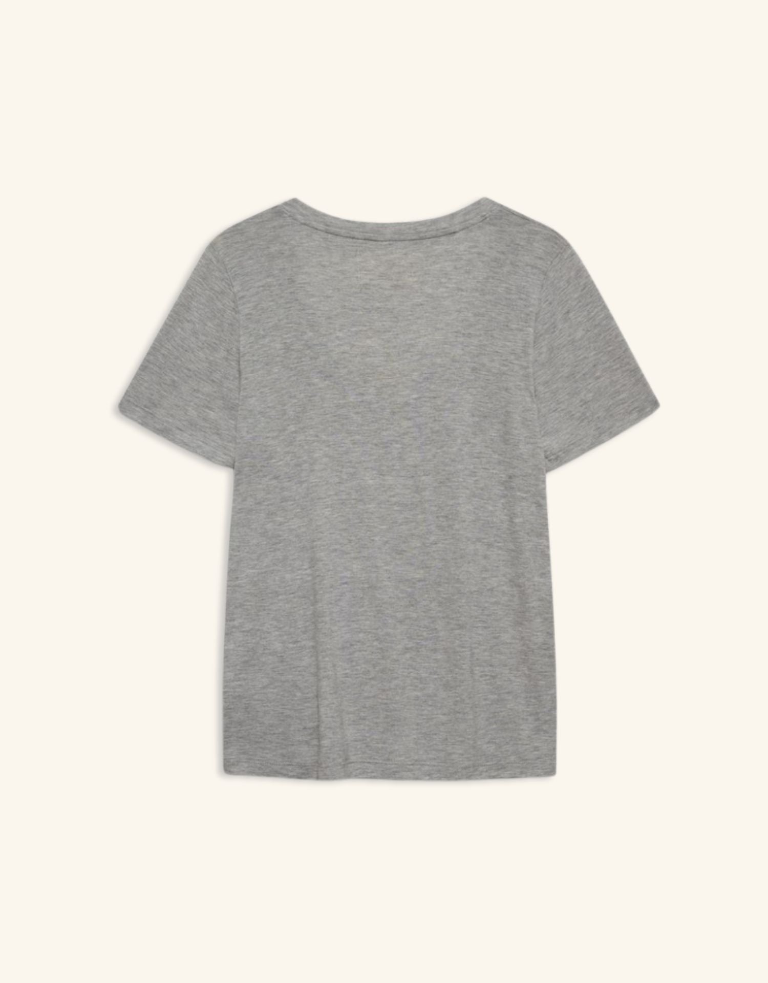 Boston Scoop Neck Tee - Heather Grey