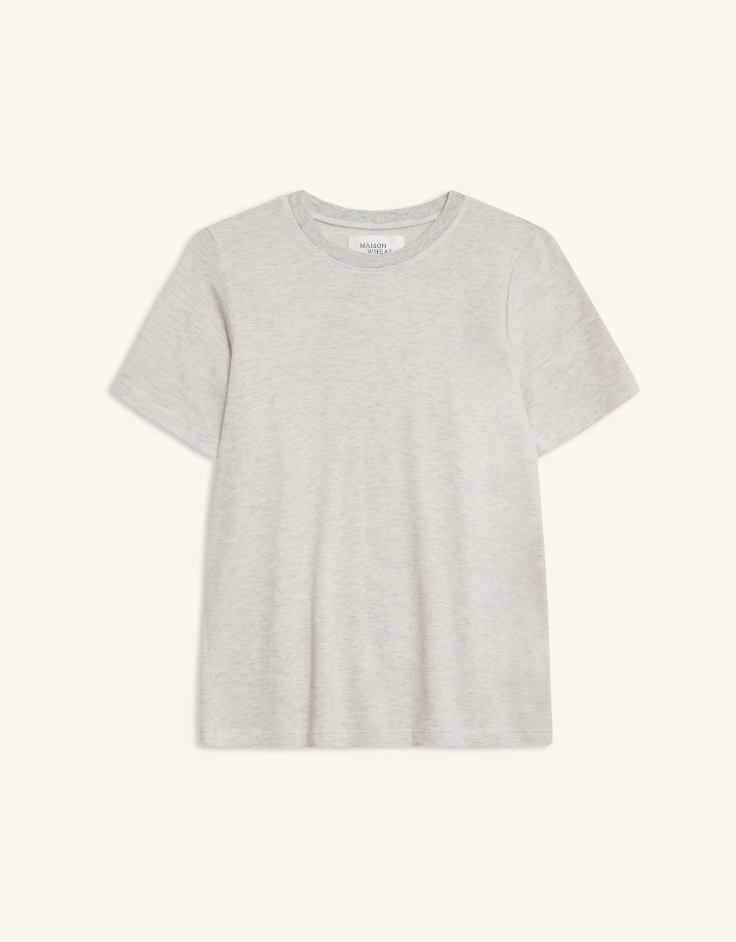 St. Tropez Crew Neck Tee - Heather Ash