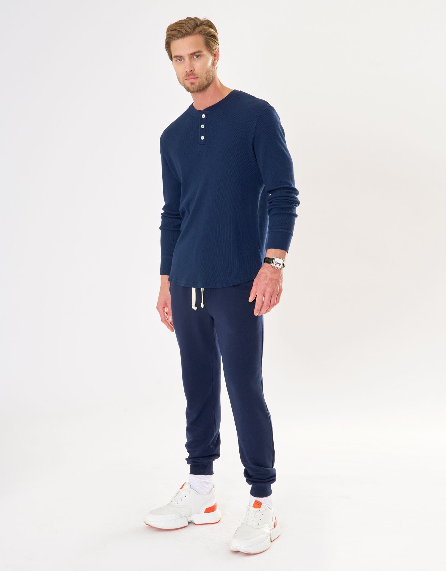 Vail Thermal Henley - Navy