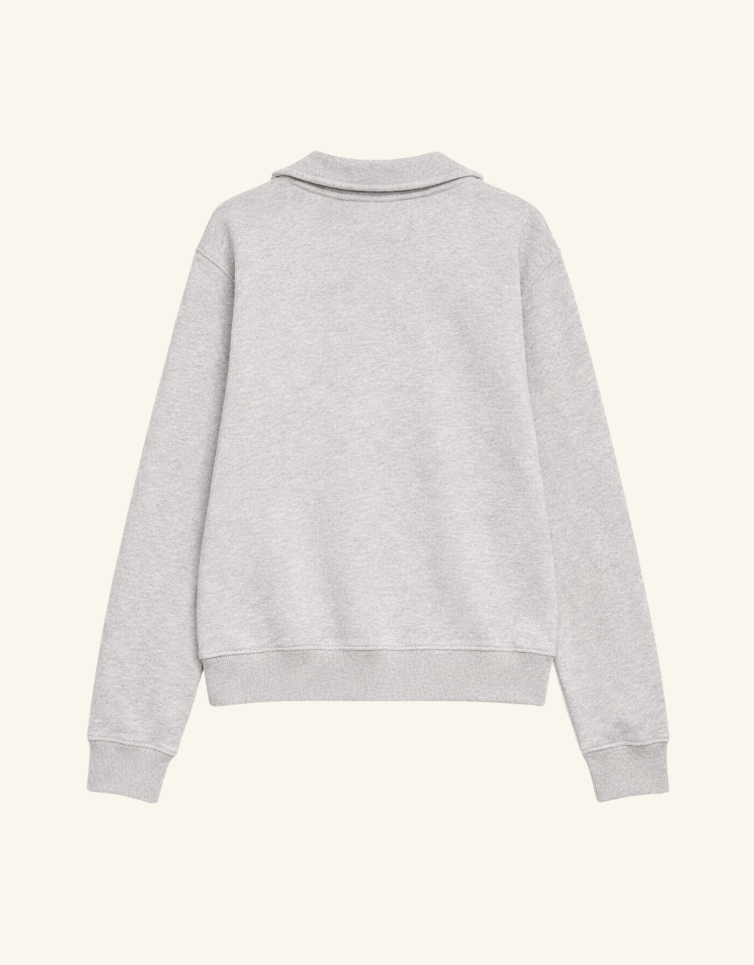 Oxford Unisex Quarter Zip - Heather Grey