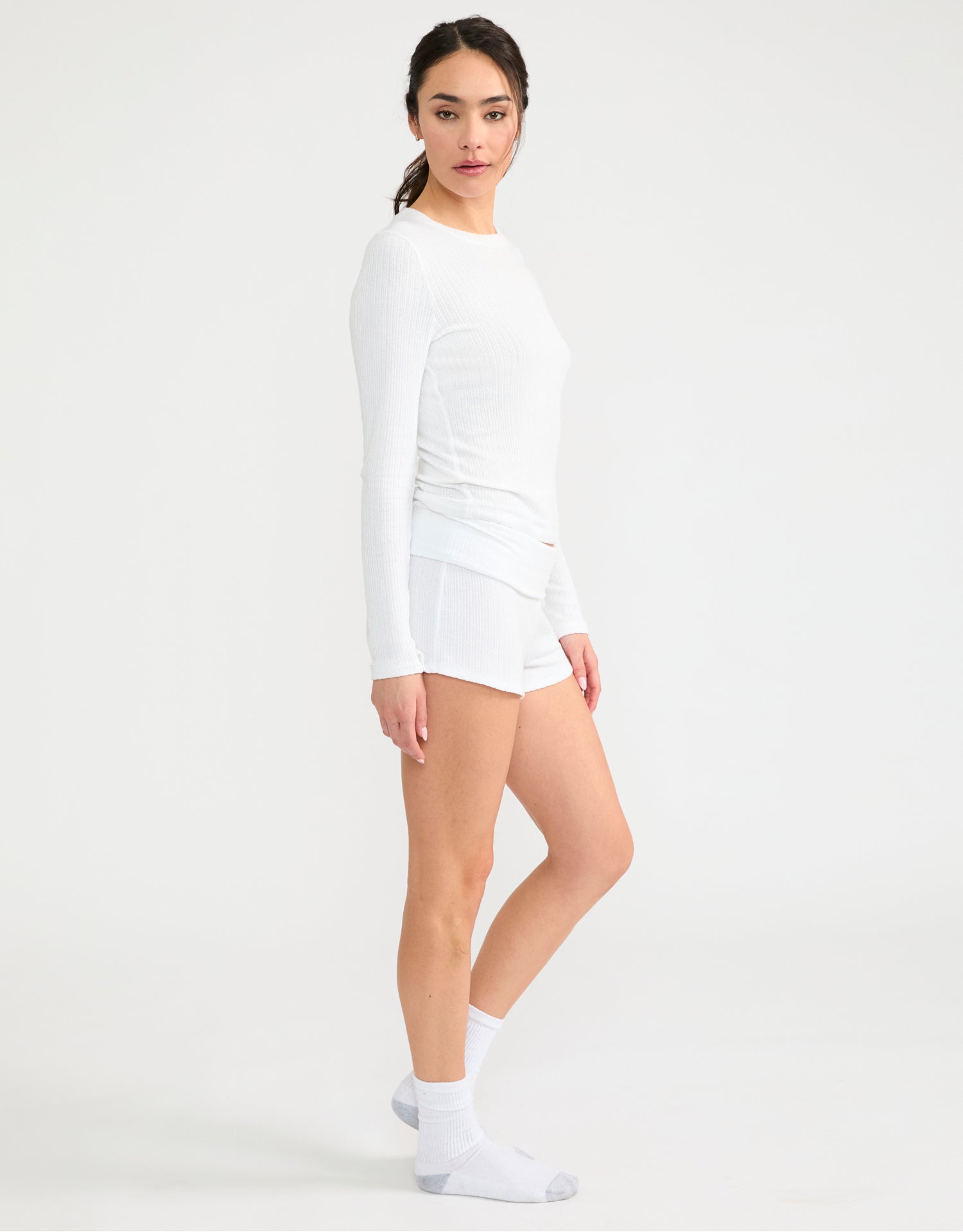 Ventura Pointelle Short - Pearl
