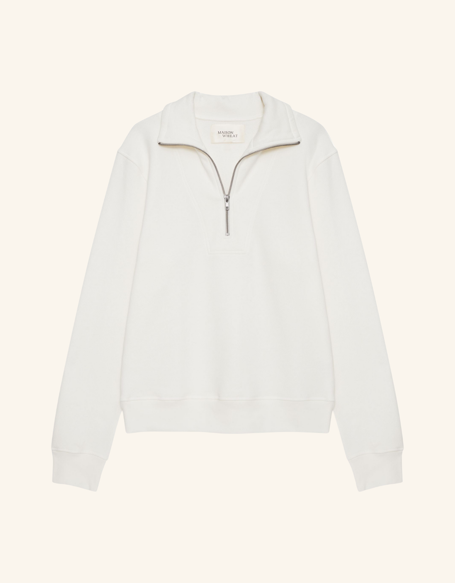 Oxford Unisex Quarter Zip - White