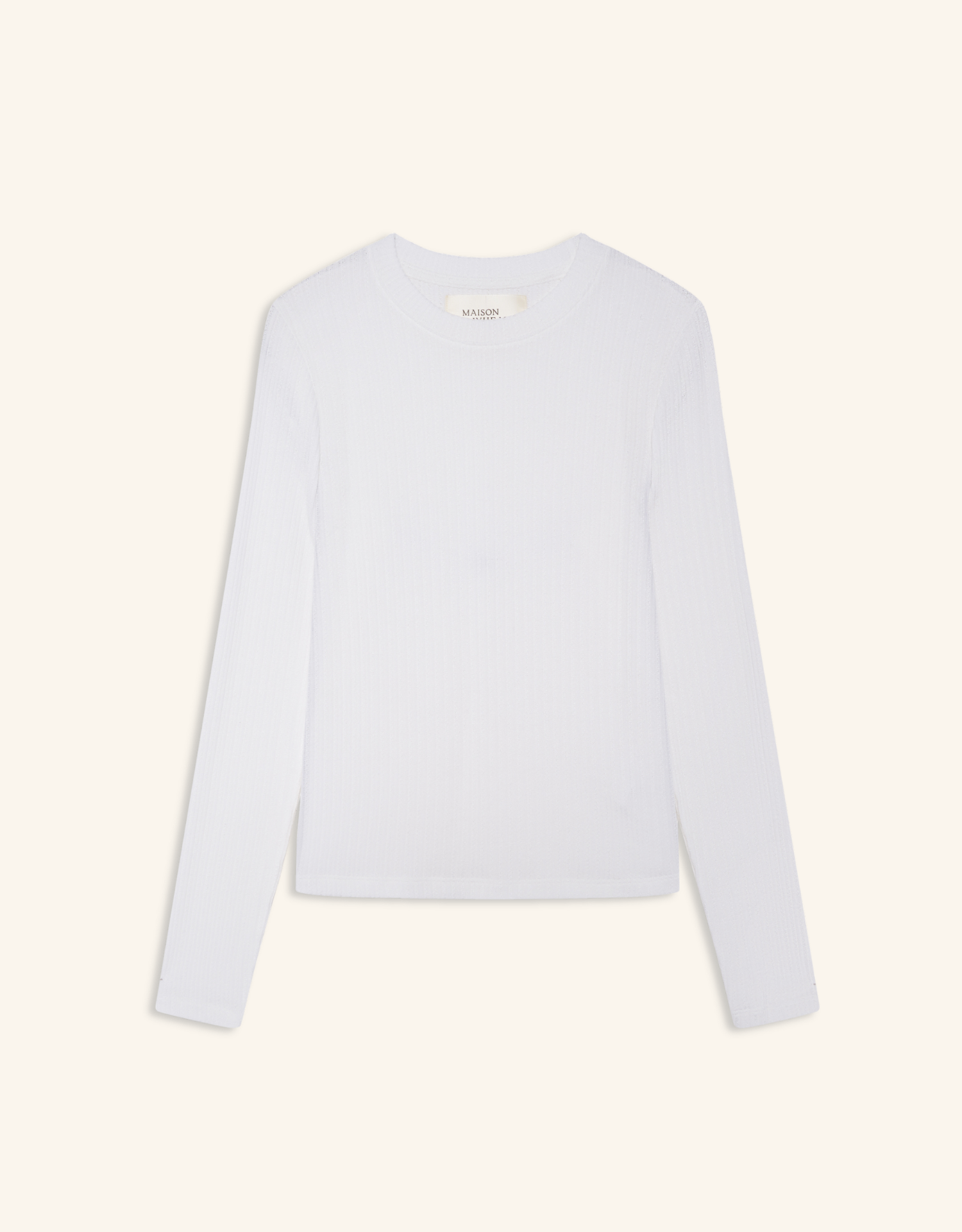Westlake Pointelle Longsleeve - Pearl