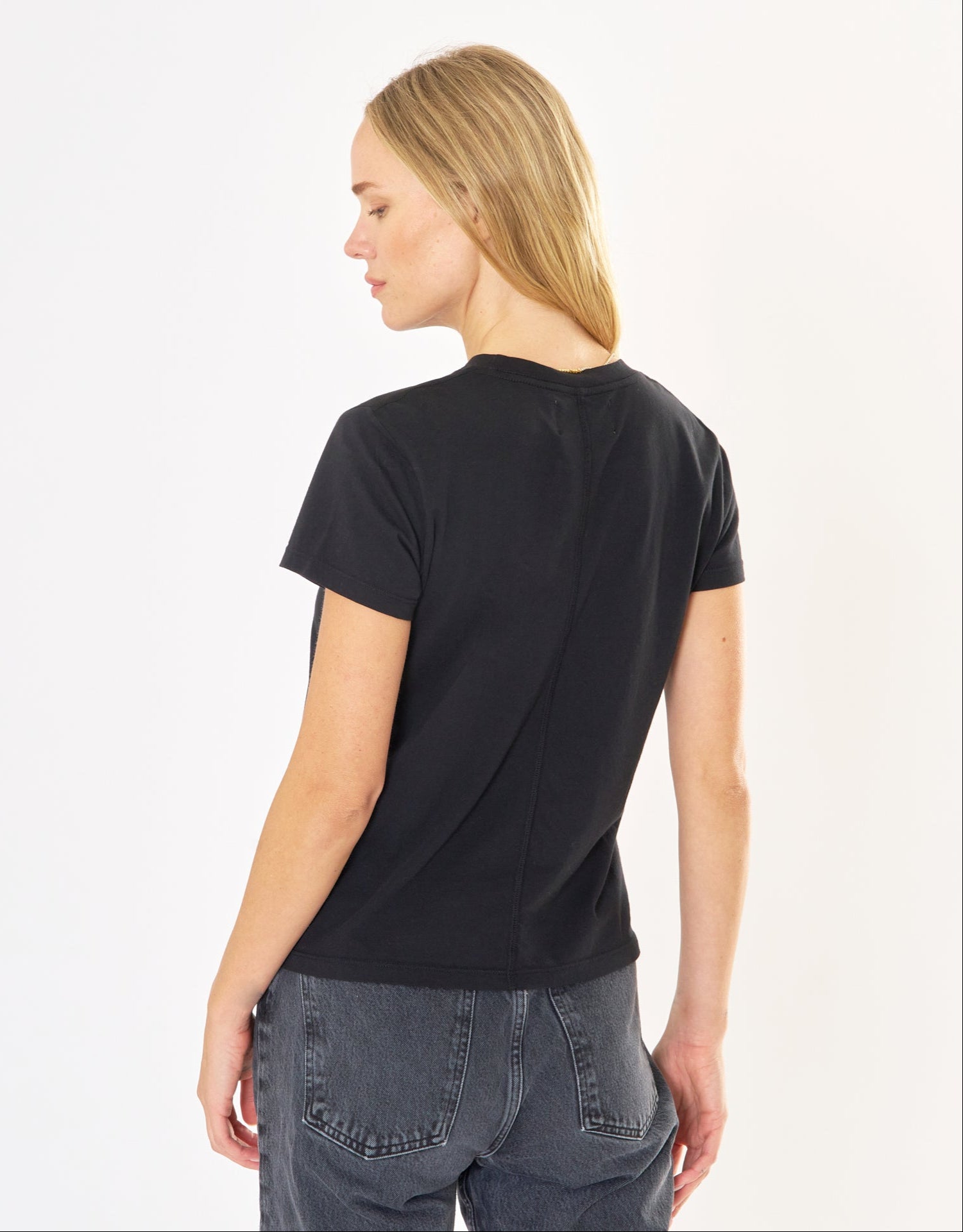 Charlotte Crew Neck Tee - Black