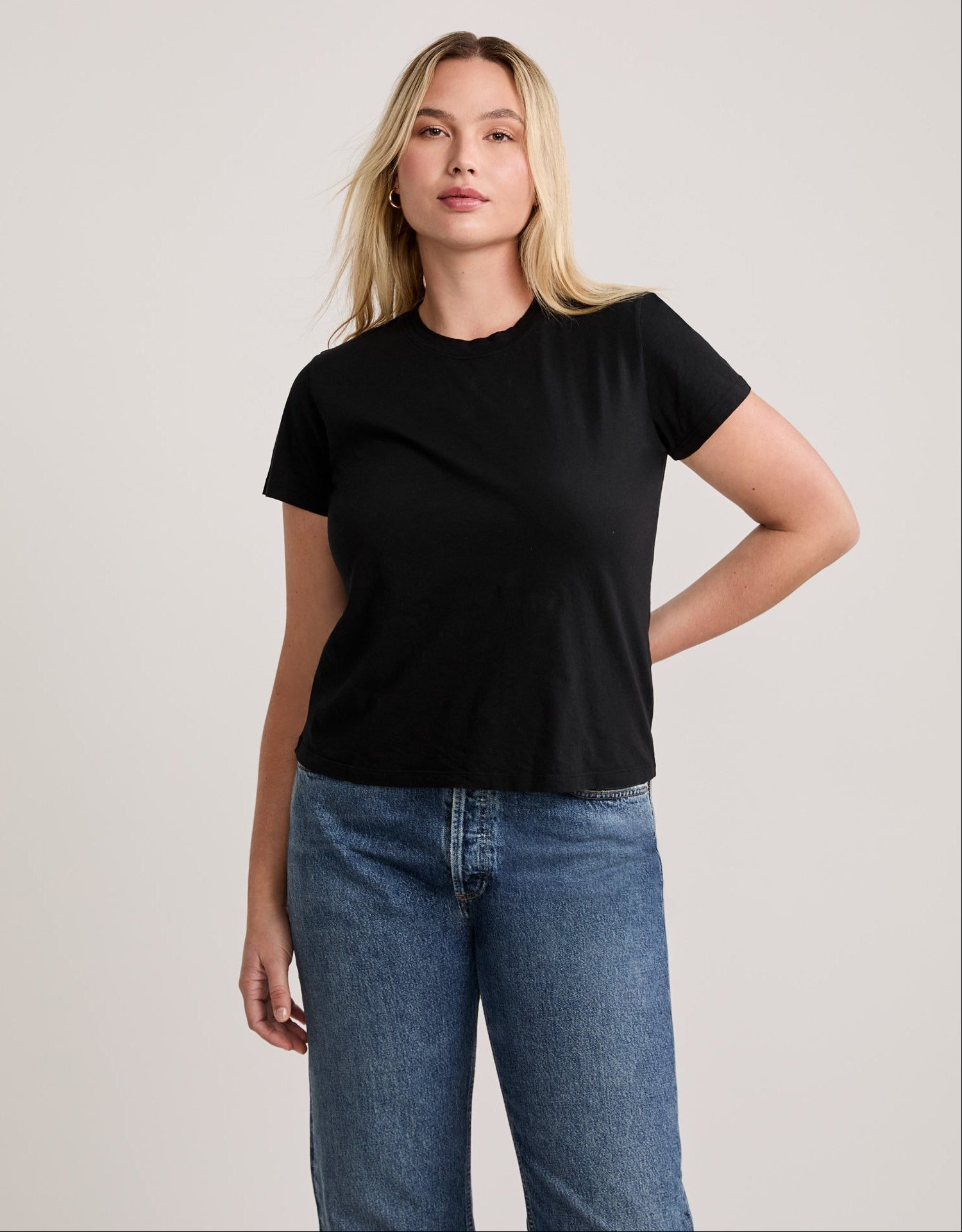 Charlotte Crew Neck Tee - Black