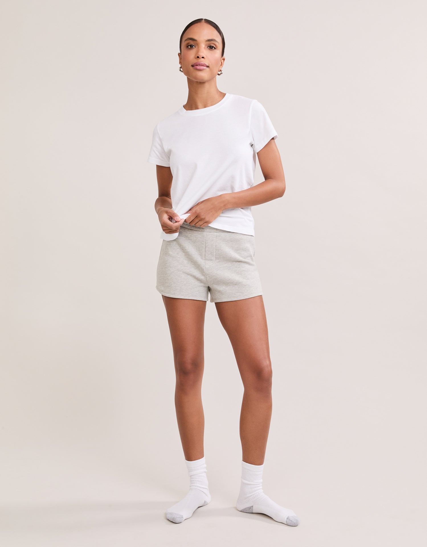 Charlotte Crew Neck Tee - White