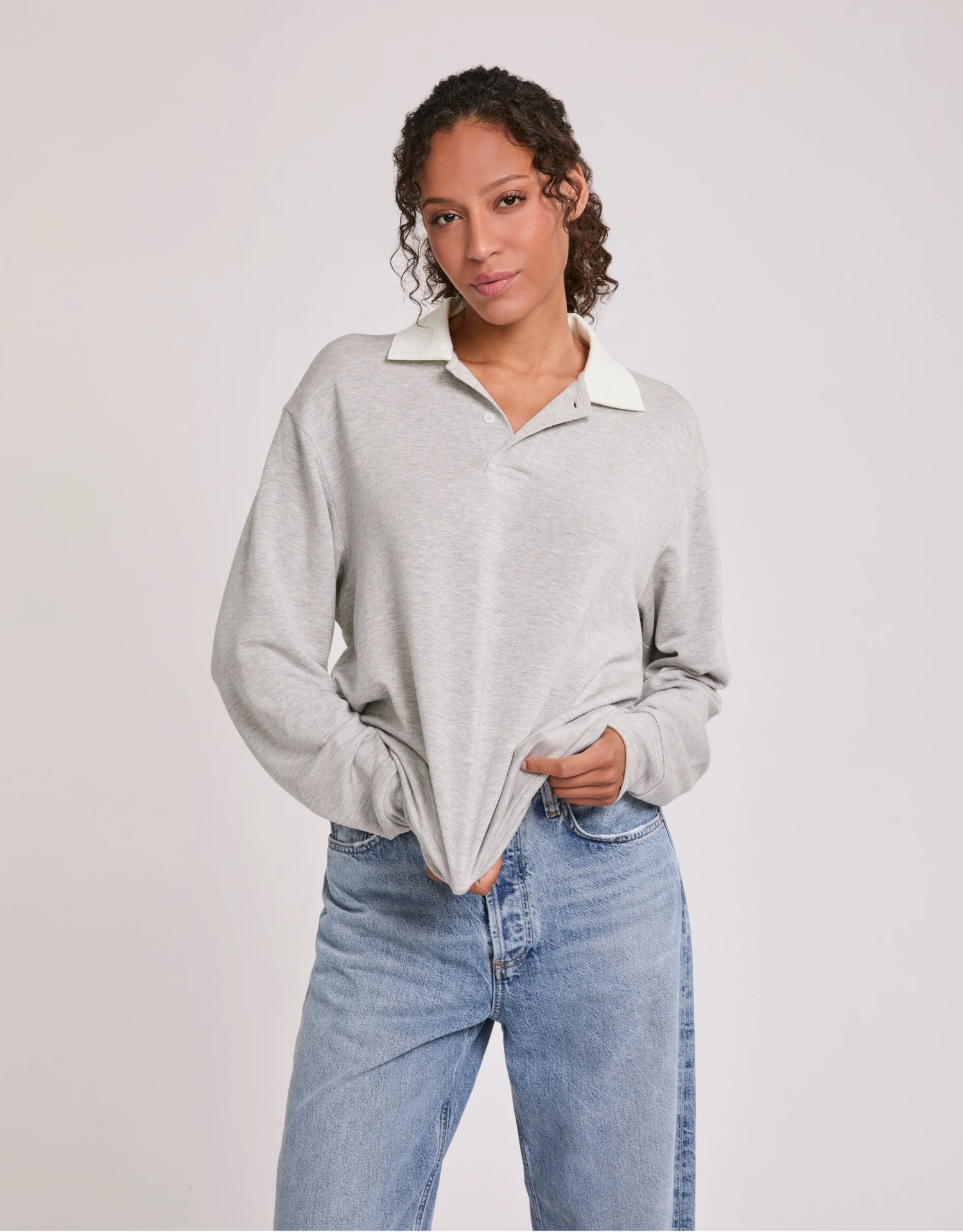 Wellington Rugby Polo - Heather Grey
