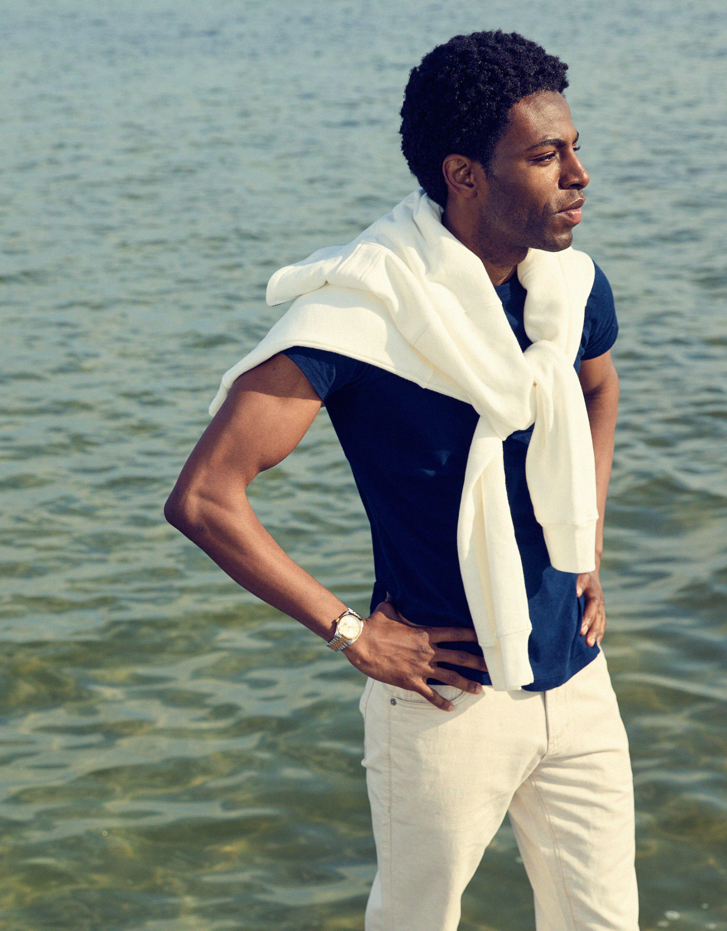 Oxford Unisex Quarter Zip - White
