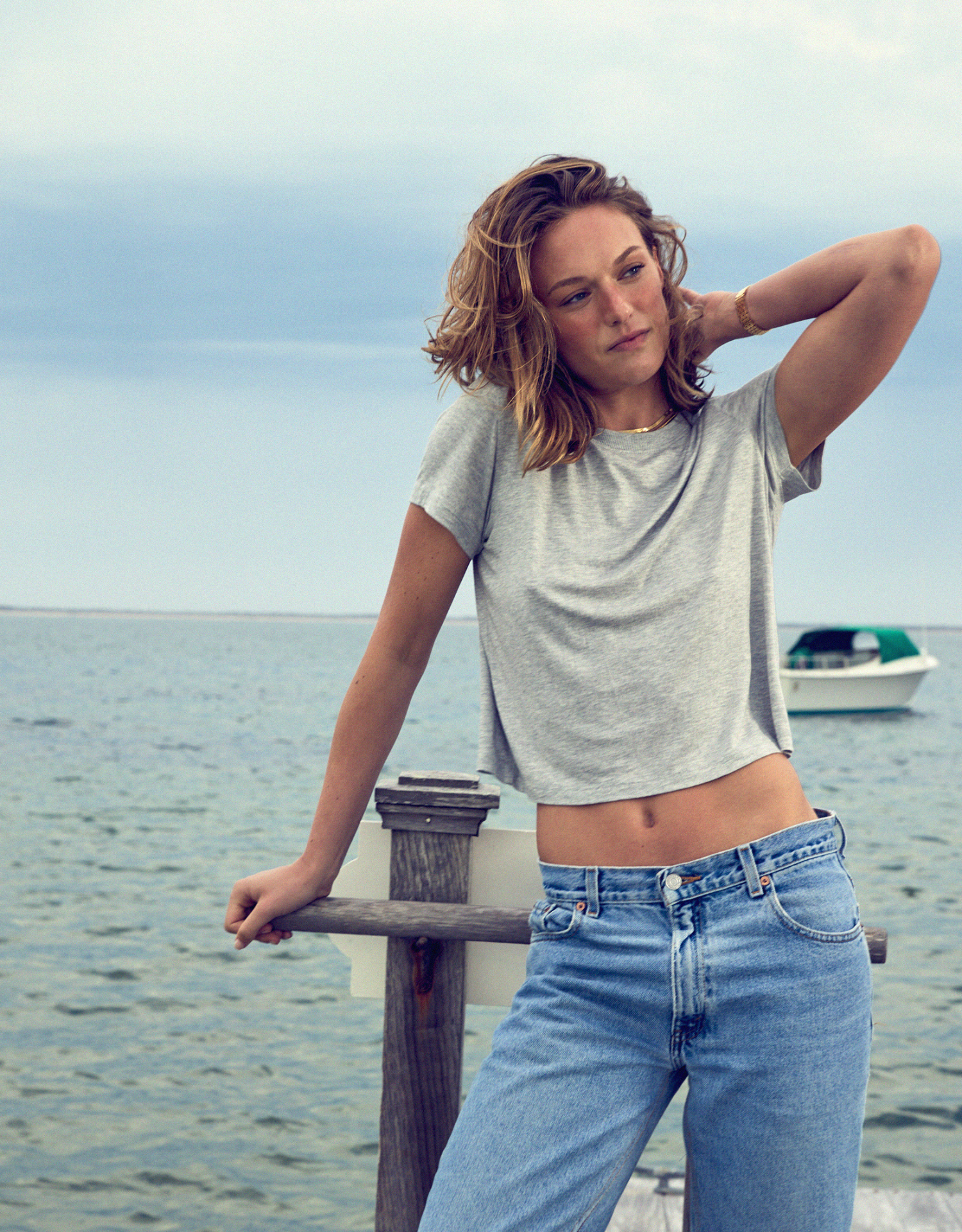 Brooklyn Tee - Heather Grey