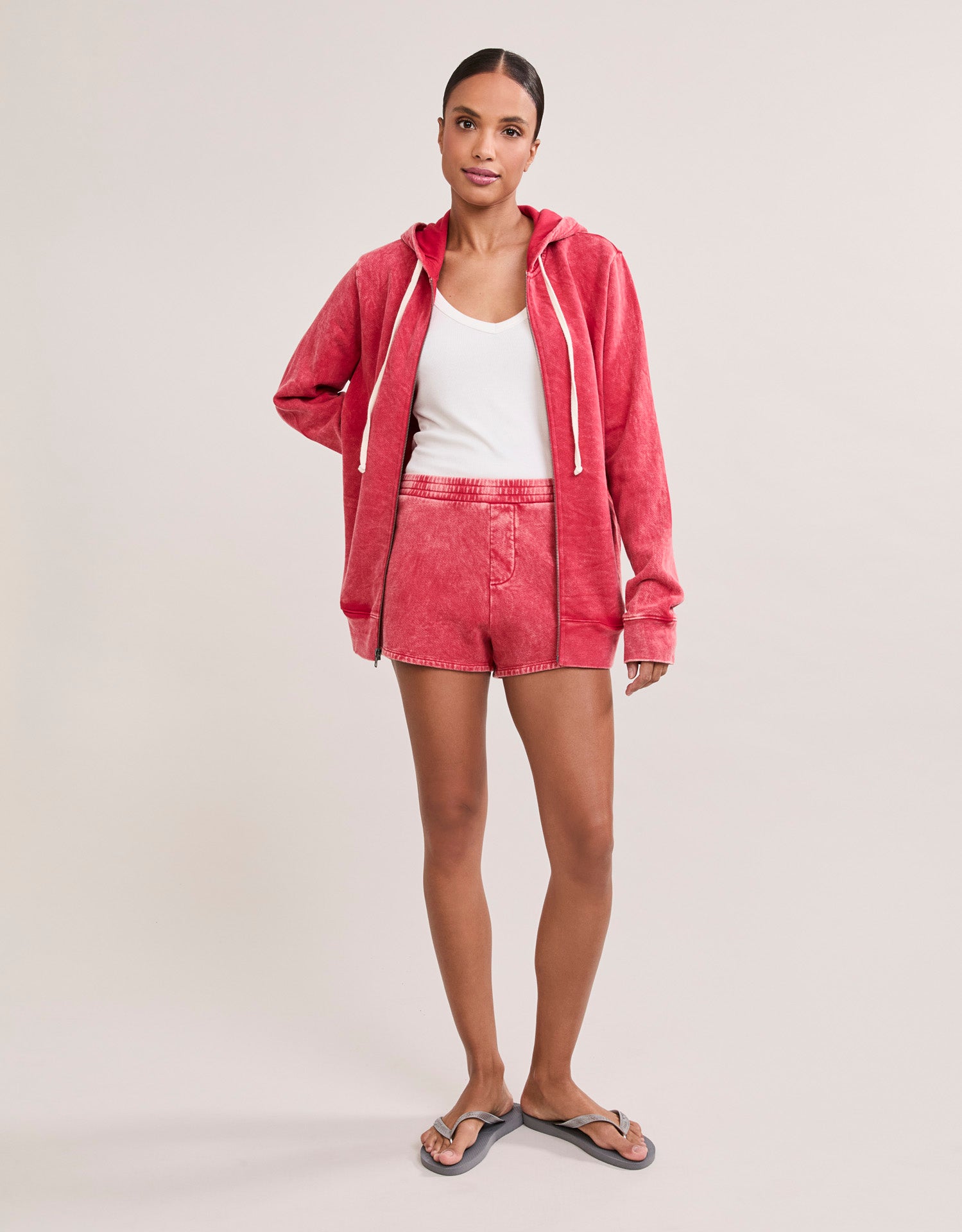 Georgetown Unisex Zip Hoodie - Cherry