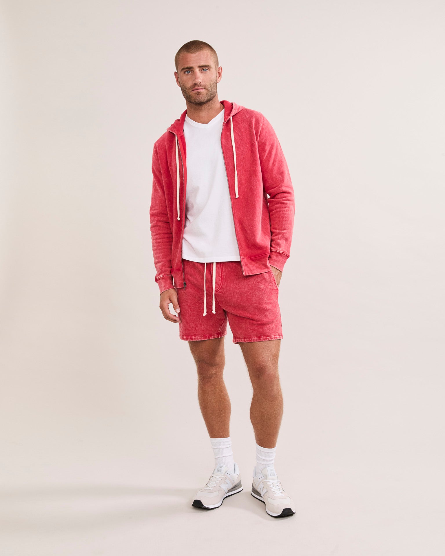 Georgetown Unisex Zip Hoodie - Cherry