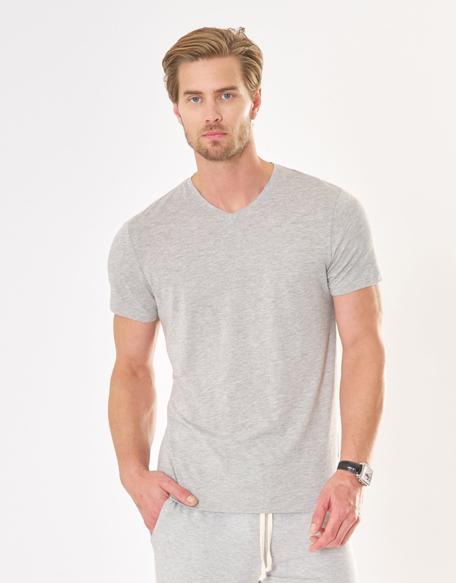 Montecito Tee - Heather Grey