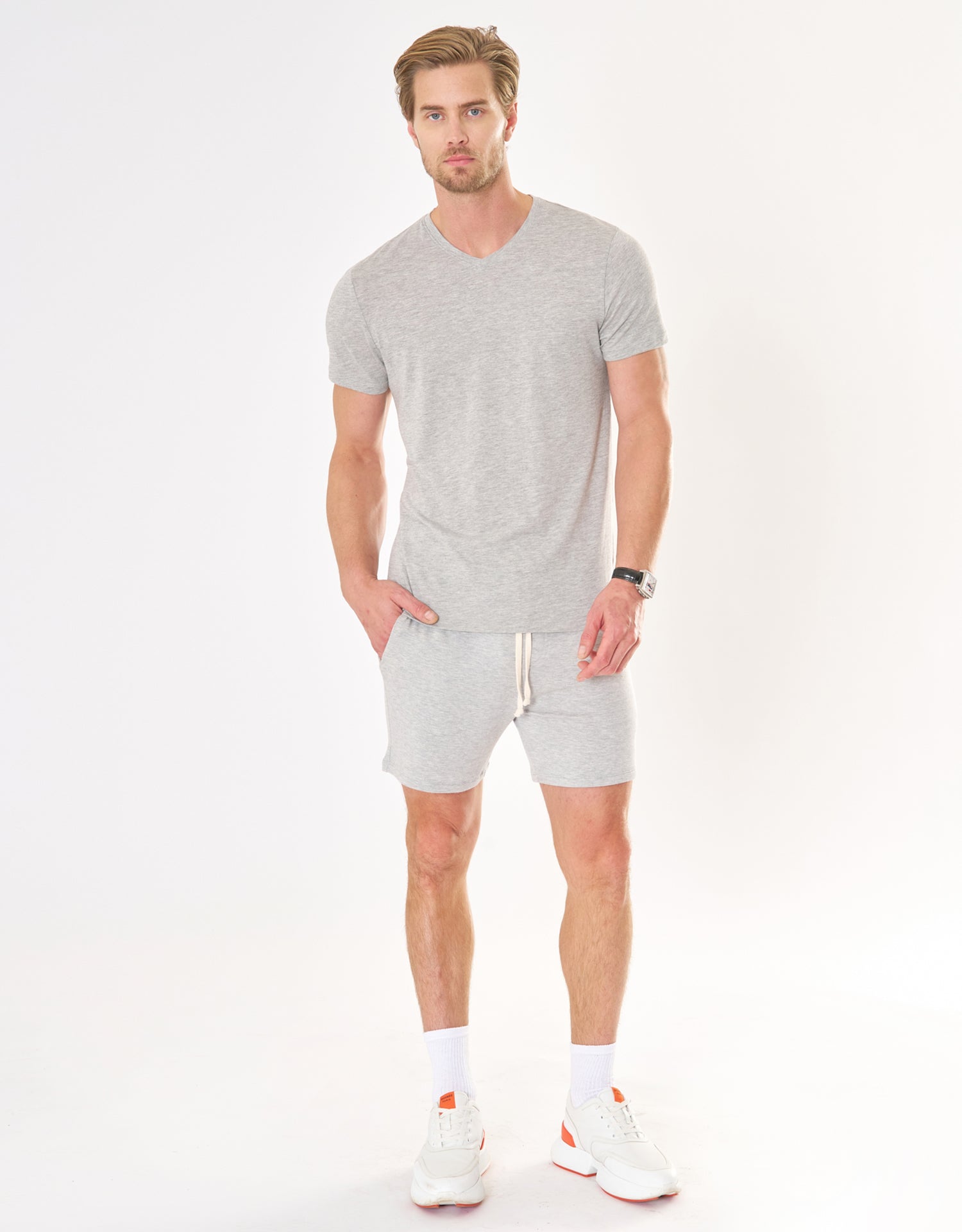Montecito Tee - Heather Grey