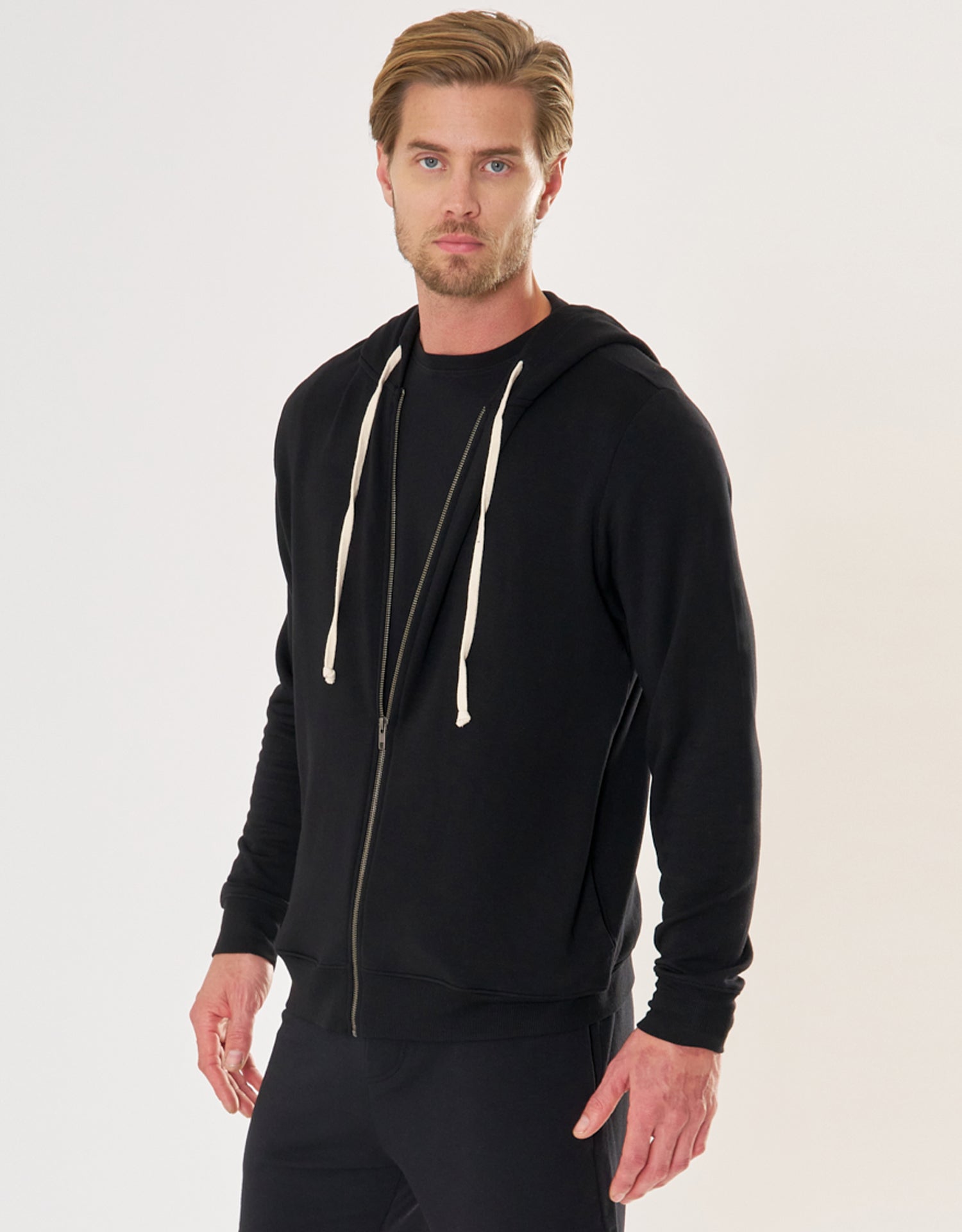 Richmond Unisex Zip Hoodie - Black