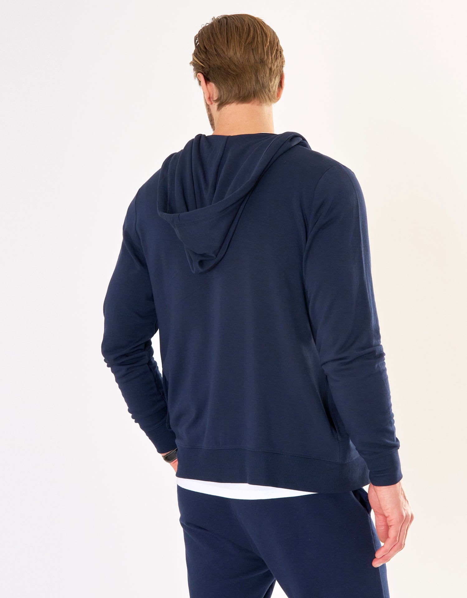 Richmond Unisex Zip Hoodie - Navy