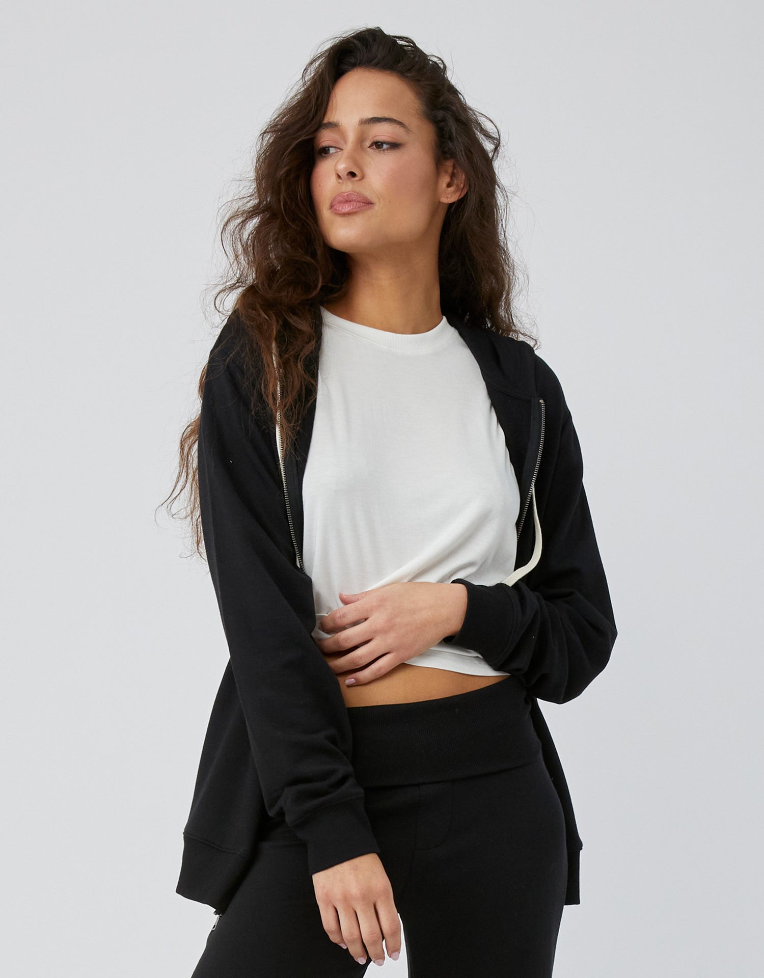 Richmond Unisex Zip Hoodie - Black
