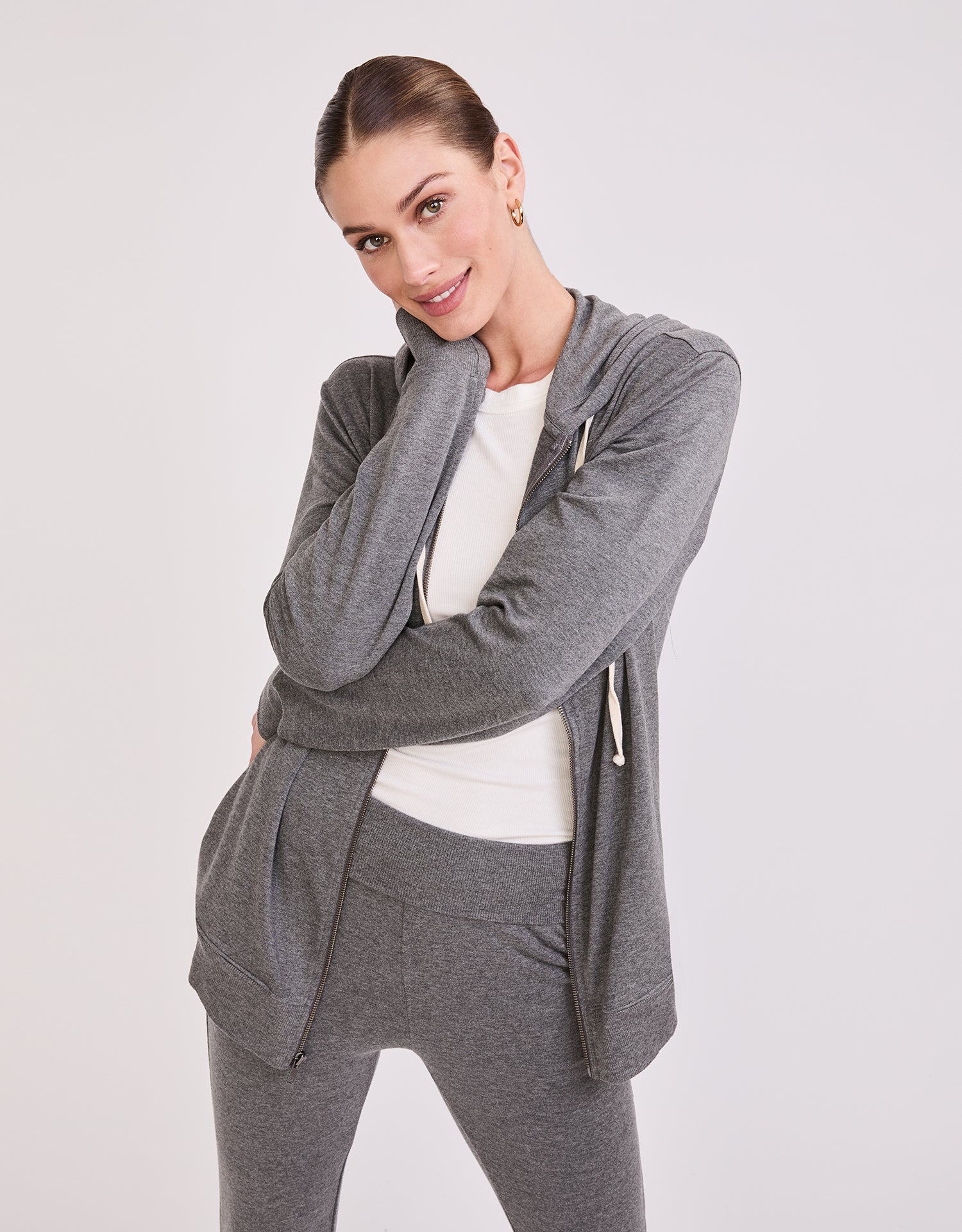 Richmond Unisex Zip Hoodie - Charcoal (Women's Version)