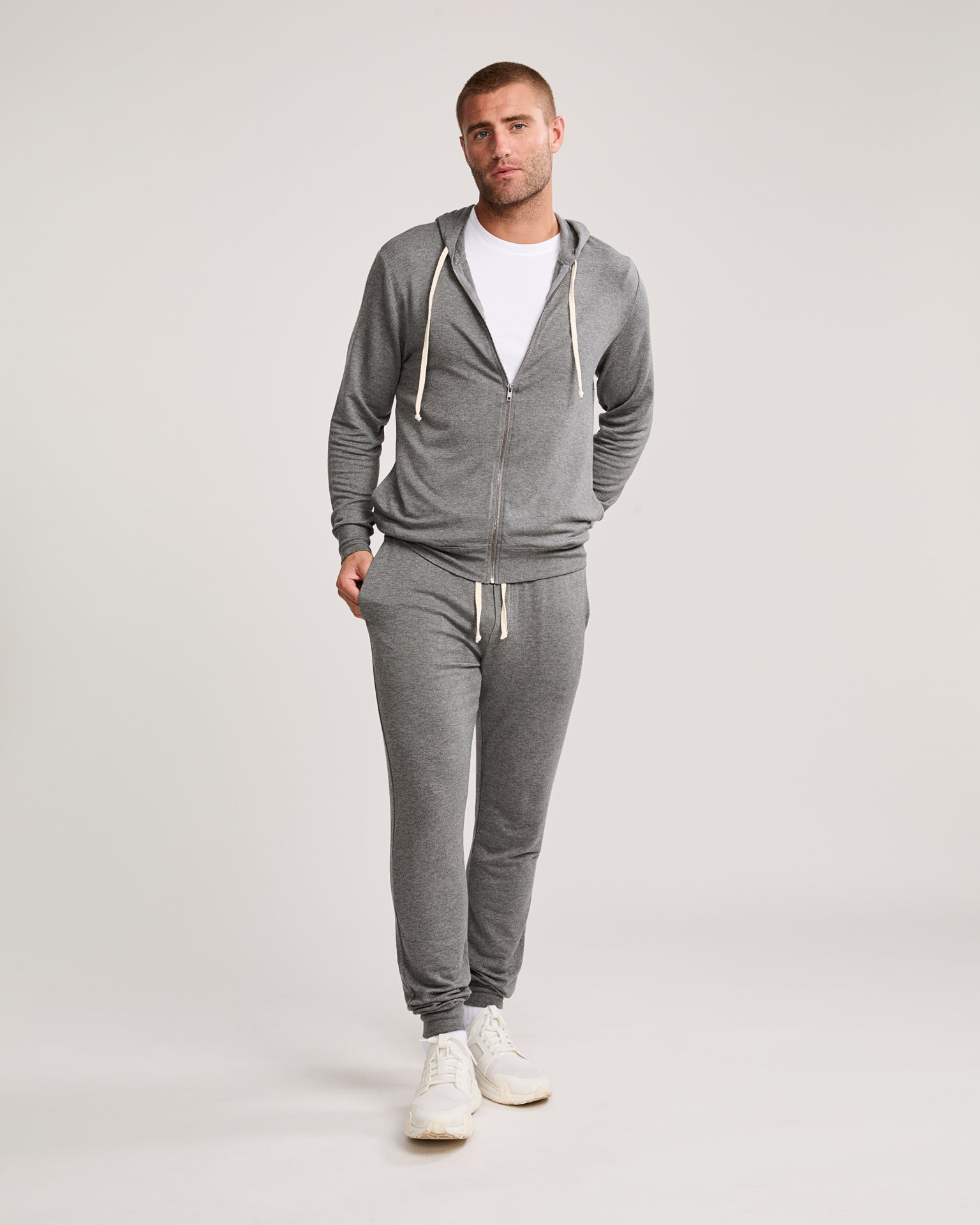 Richmond Unisex Zip Hoodie - Charcoal