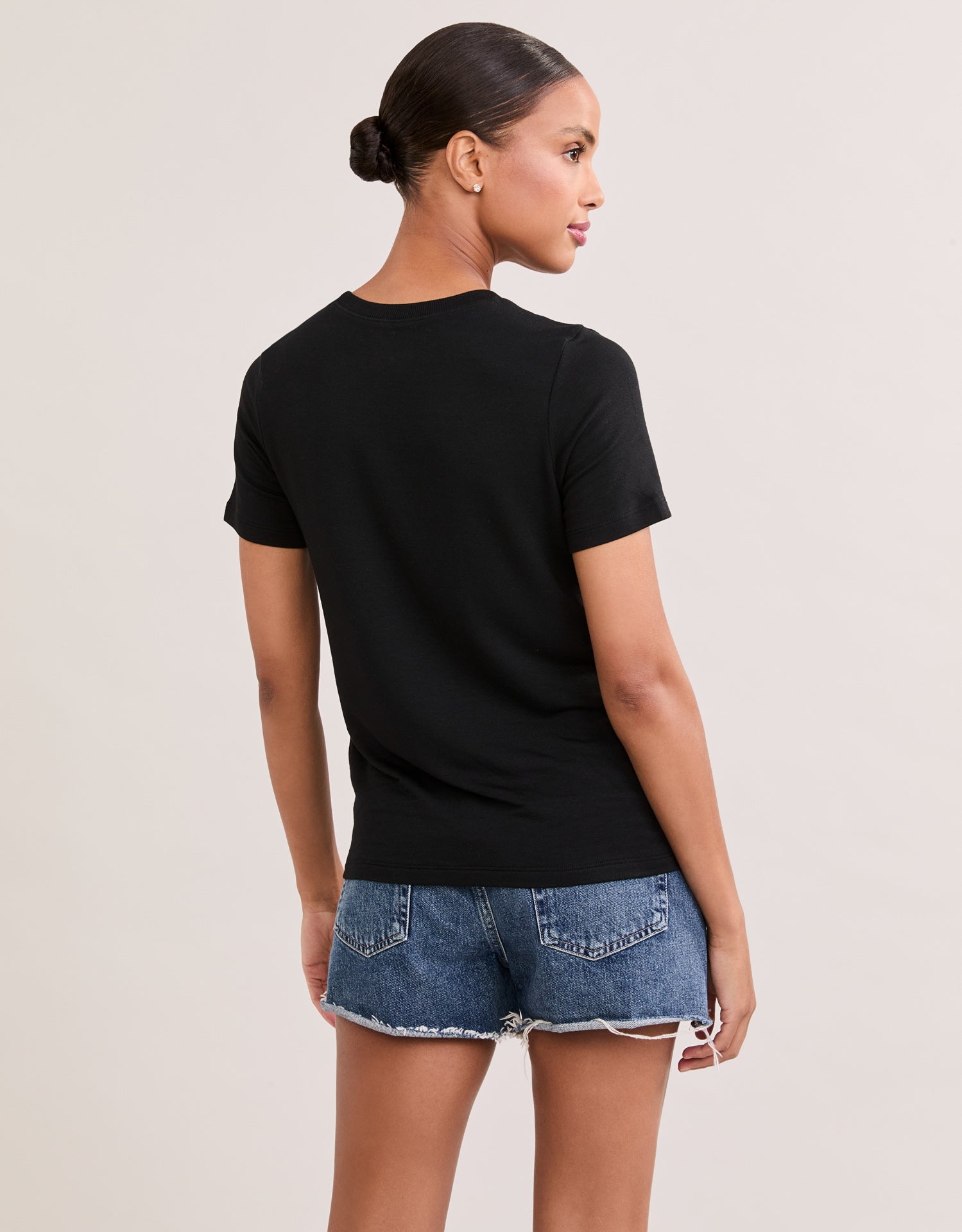 St. Tropez Crew Neck Tee - Black