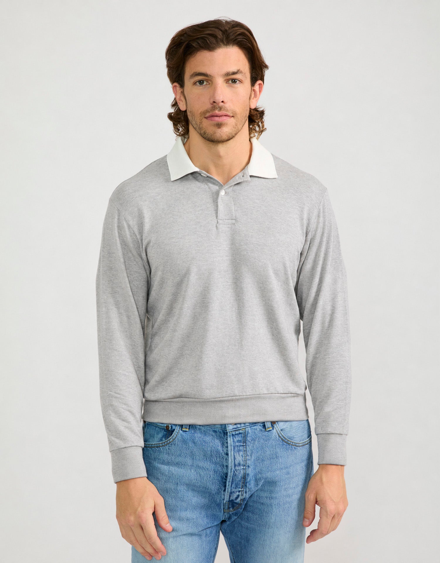 Wellington Rugby Polo - Heather Grey