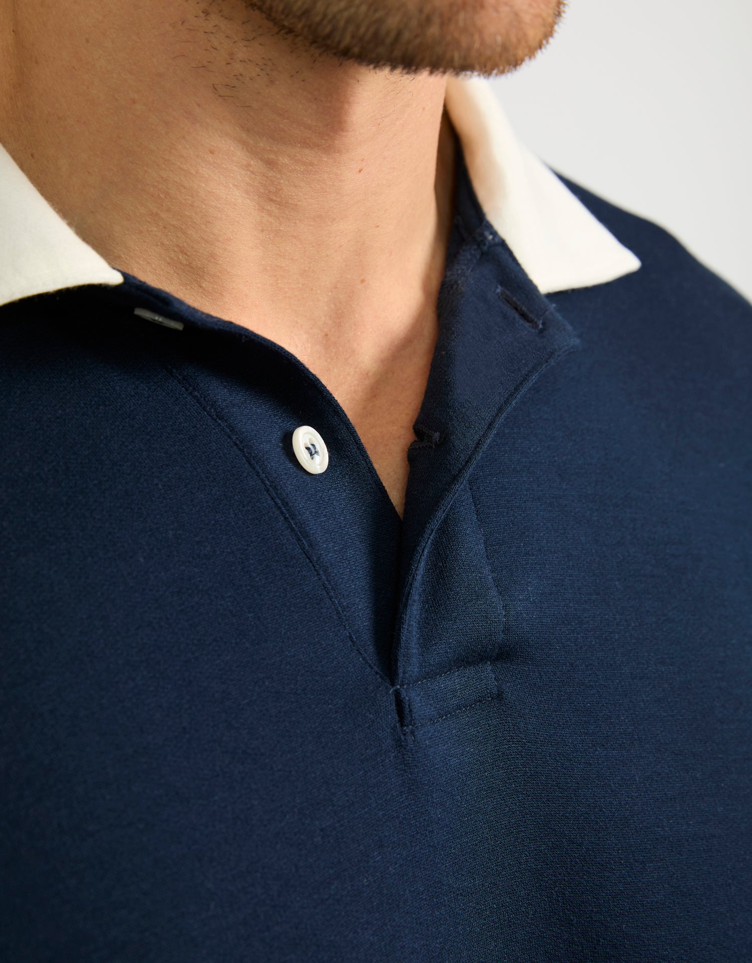 Wellington Rugby Polo - Navy/White