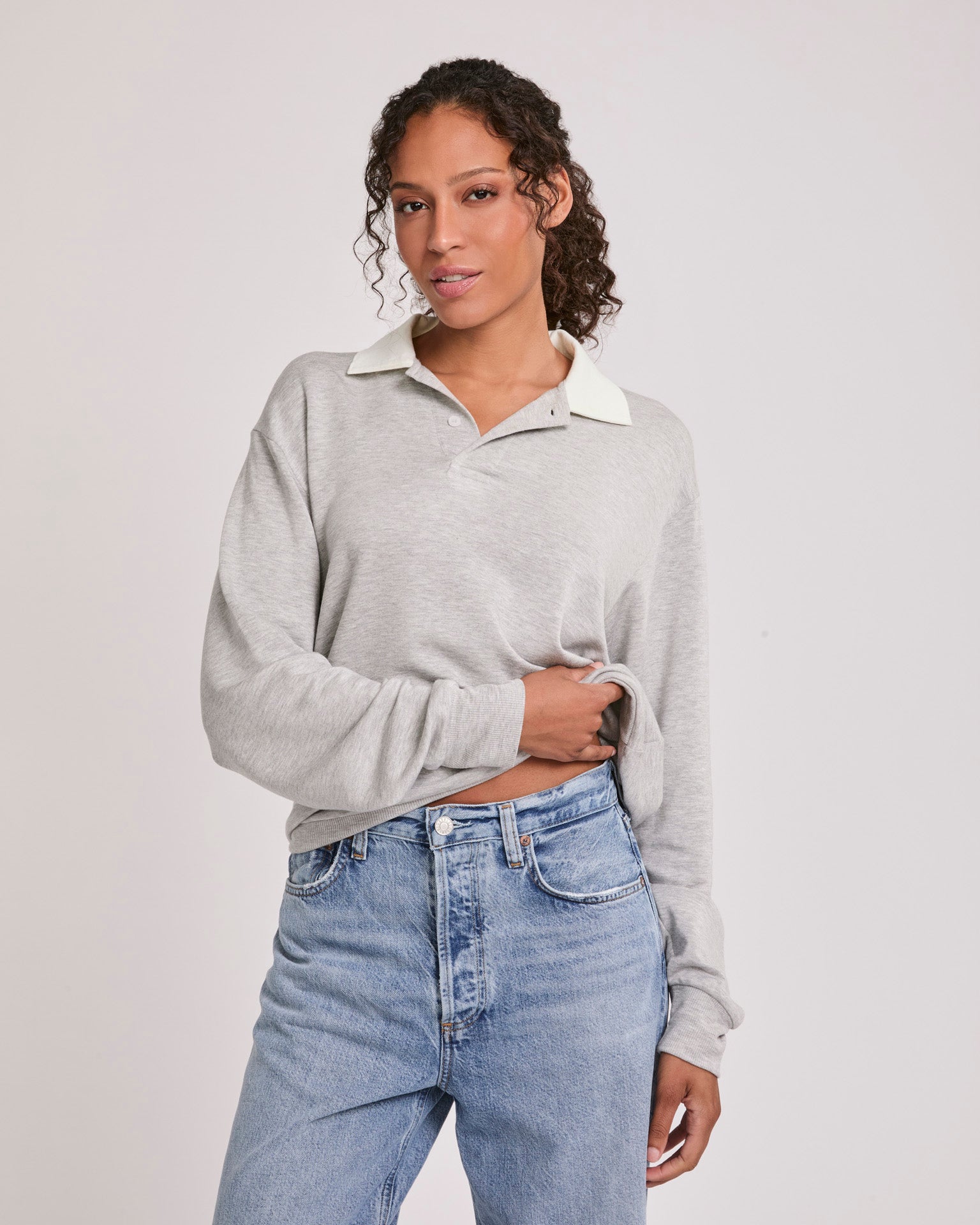 Wellington Rugby Polo - Heather Grey