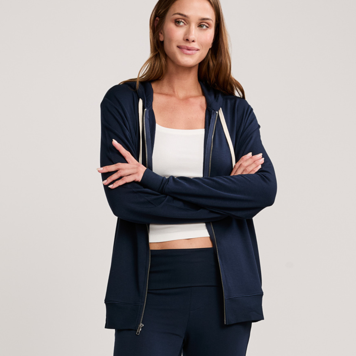 Richmond Unisex Zip Hoodie - Navy